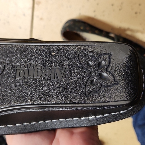 Alegria Feliz Mary Jane Black Floral Women's Size 36 EUC - Picture 5 of 6